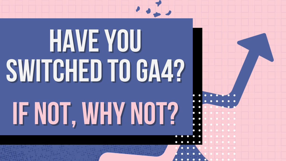 If you haven't switched to Google Analytics 4 yet, why not? 

Let us know below. 

#googleanalytics #digitalmarketing #seo #google #googleads #GA4