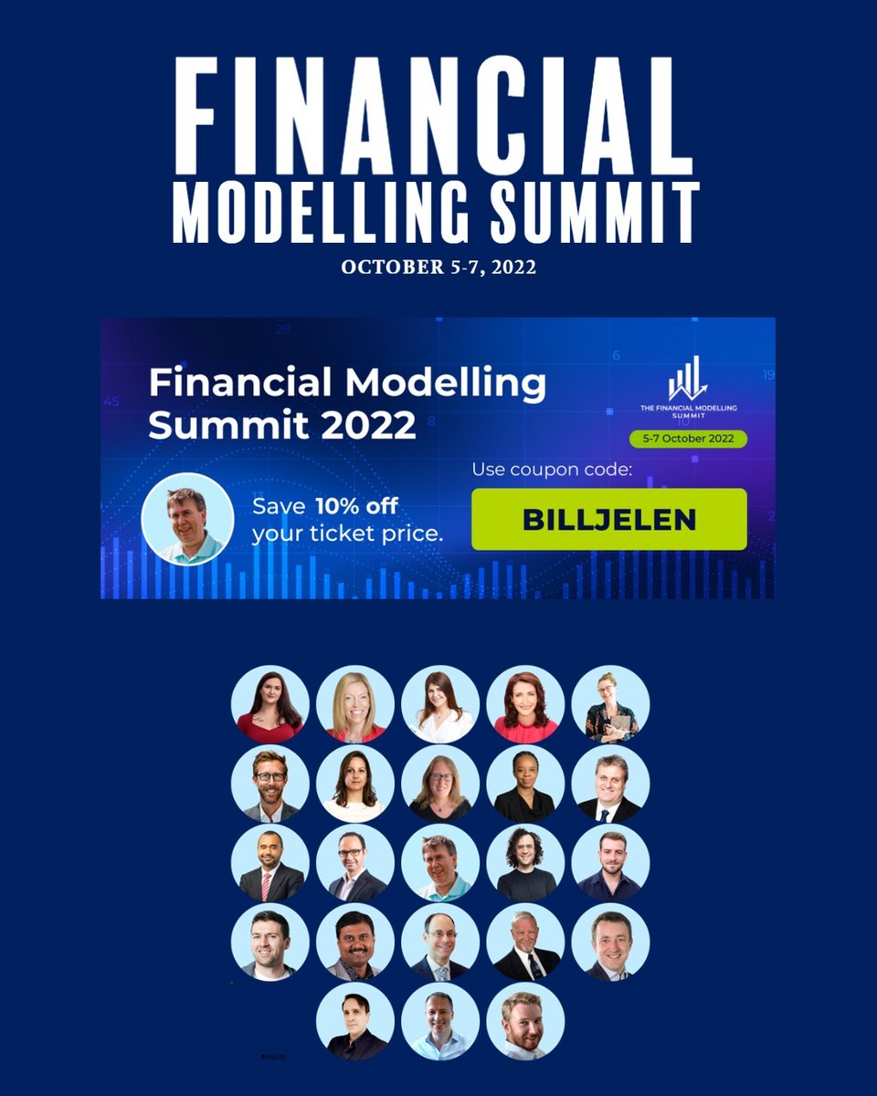 MrExcel's tweet image. Sign up today for the Financial Modelling Summit • 3 Days • 23 Speakers • October 5-7, 2022. Sign up at financialmodellingsummit.com