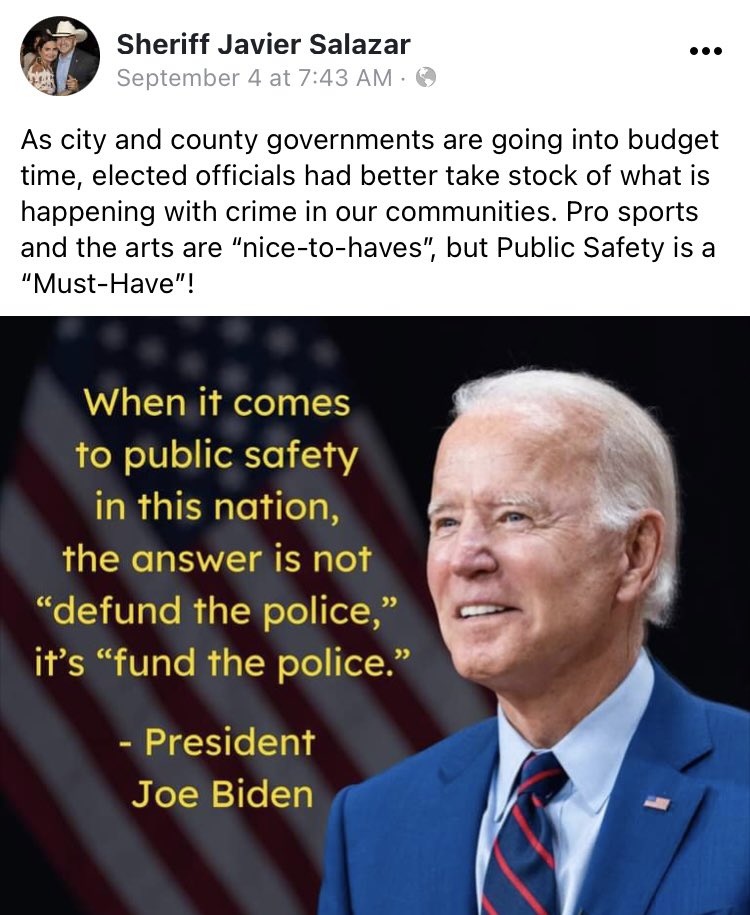 savemericaa's tweet photo. @AishaS Javier is a democrat supporter and aspiring politician - another Biden clown https://t.co/iIFXm9XgL3