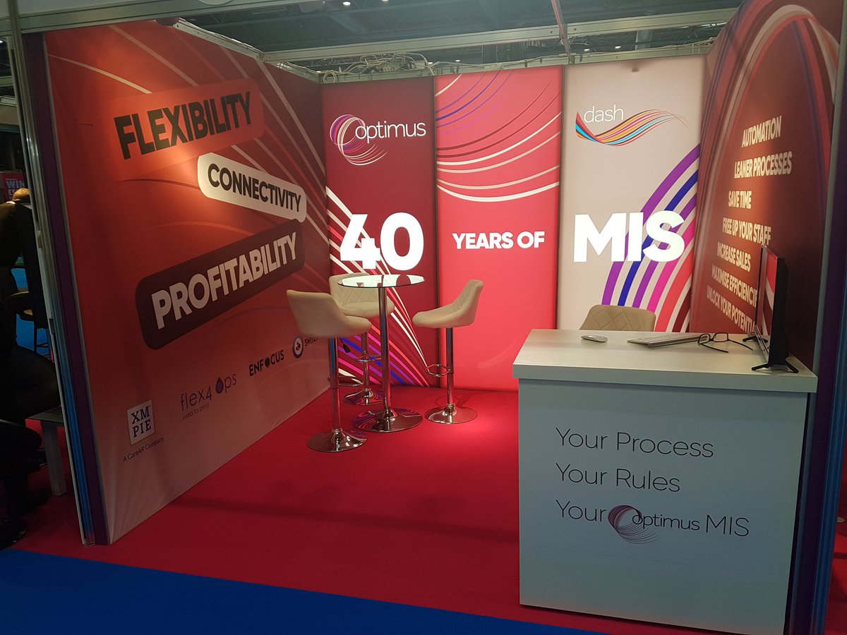 OptimusMIS's tweet photo. We are delighted to announce the doors have opened @theprintshow . Come and join us as we celebrate 40 years of providing MIS solutions worldwide. We are located at Pod 6 in the IPIA village. https://t.co/yu7p0eIDNh