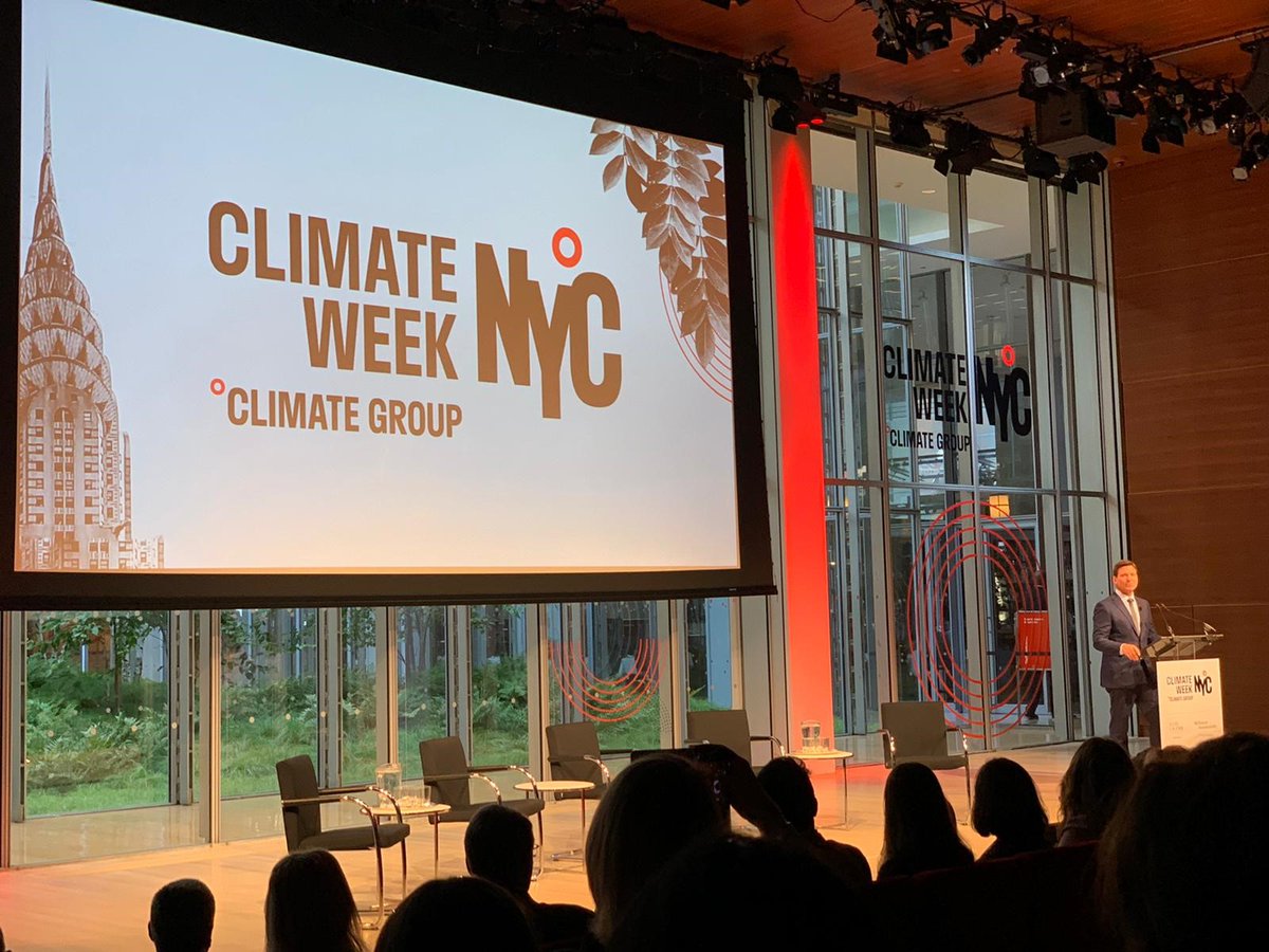 Great day yesterday at the opening ceremony of #ClimateWeekNYC. Inspiring speakers all committed to urgent climate action. 

Big focus on energy decarbonisation but a bit quiet on the part tackling resource consumption plays. We need to talk about #consumption. <a href="/WRAP_UK/">WRAP NGO</a>