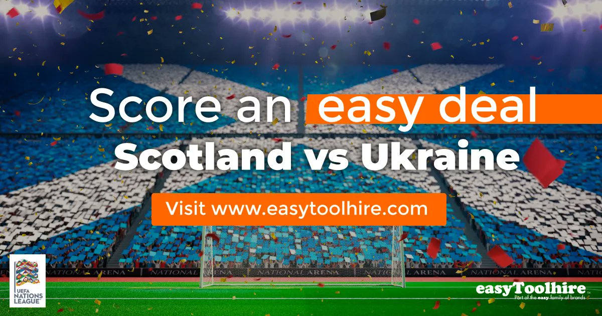 easytoolhire (@easytoolhire) on Twitter photo 2022-09-20 09:29:01 easyToolhire is proud to support the Scotland v Ukraine UEFA Nations League football match at Hampden Park tomorrow night (Sep 21).
Sign up to the ETH newsletter for a great PROMO code*
buff.ly/3qNLs7u
#toolhire #Scotland #football #UEFANationsLeague #lovefootball easyToolhire is proud to support the Scotland v Ukraine UEFA Nations League football match at Hampden Park tomorrow night (Sep 21).
Sign up to the ETH newsletter for a great PROMO code*
buff.ly/3qNLs7u
#toolhire #Scotland #football #UEFANationsLeague #lovefootball