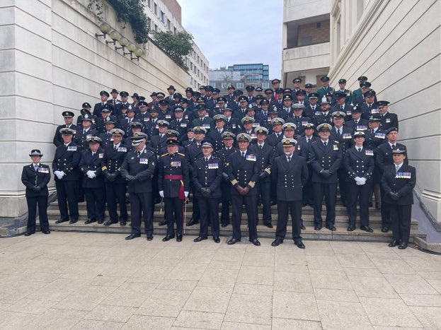 We were very proud to see PC Whitehead marching with the Civil Services Contingent as part of the funeral procession for Her Majesty Queen Elizabeth II. The honour of a lifetime for all involved. news.npcc.police.uk/releases/repre…