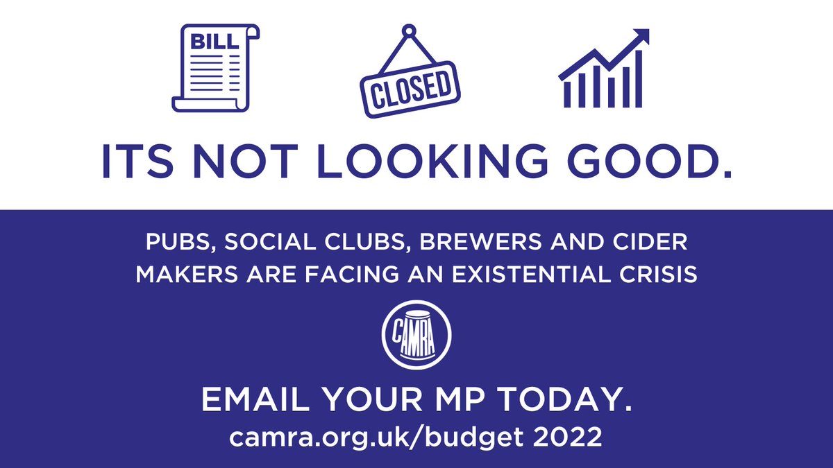 We’re expecting an emergency Budget in 3 days, so there’s not much time to spare ⌛

Email your MP now to ask them to support pubs, clubs, brewers, and cider makers by joining calls for the energy price cap for businesses to be implemented urgently. 

👉 ow.ly/5rhp50KNFhE