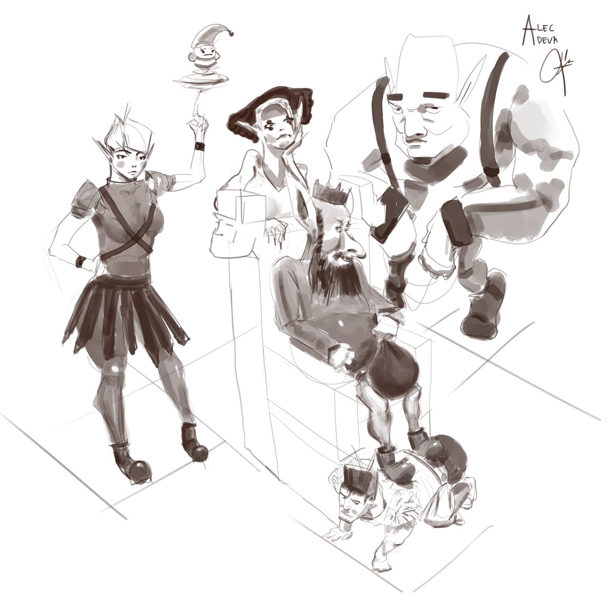 adevaalec_art's tweet photo. Here were some recent studies + imagination sketches. You could really tell which ones were from imagination 😅 Welp, all in good time.
#paintstudies #sketchfromimagination #digitalart https://t.co/4DS1WPooIc