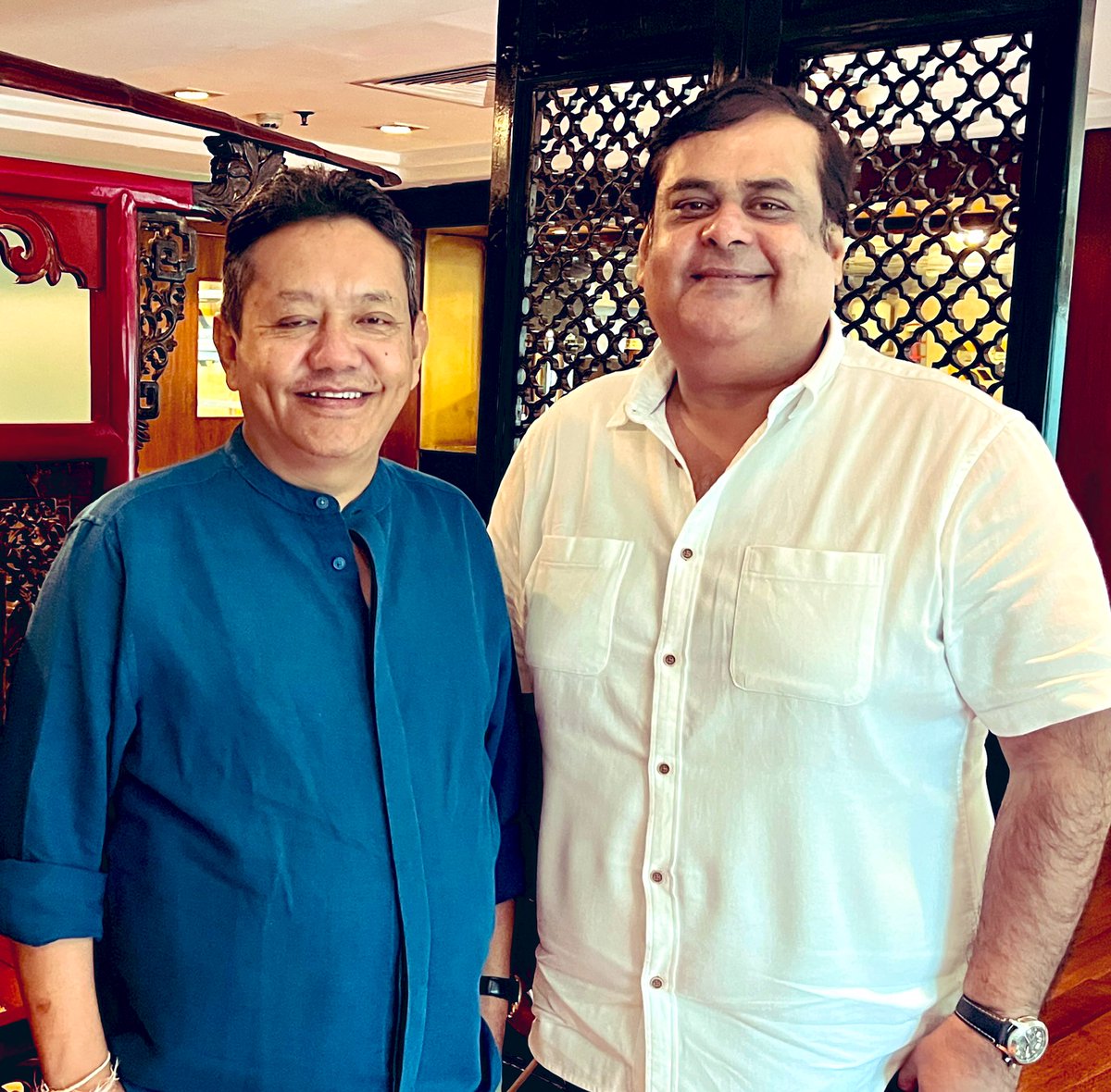 rahulmittra13's tweet photo. It was great meeting the dynamic & progressive Speaker of the Arunachal Legislative Assembly, one of the tallest leaders from North-East India @pasang_sona ji in Delhi today. Felt good discussing the positive impact of #RahulMittraFilms’ campaign for #50yearsofArunachalPradesh ! https://t.co/5hmzqsq3mS