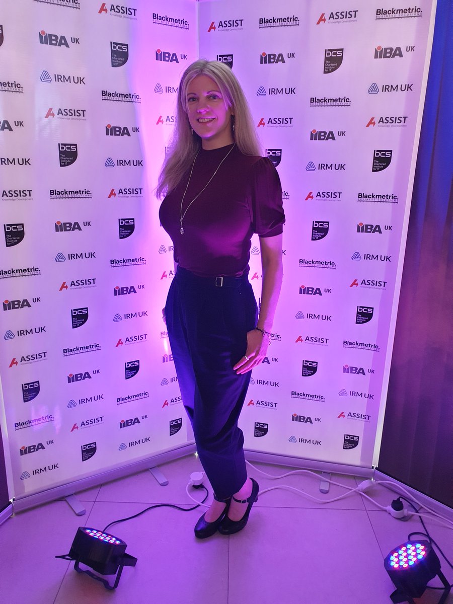 Day 1 at <a href="/IRMUK/">IRM UK</a> #BA2022 The buzz and excitement of meeting in person is incredible - so much energy in the room. Looking forward to a day of insightful, interesting ideas and sessions and a long-awaited catch up with my fellow BAs. Starting the day with <a href="/Blackmetric/">Blackmetric</a>'s selfiezone