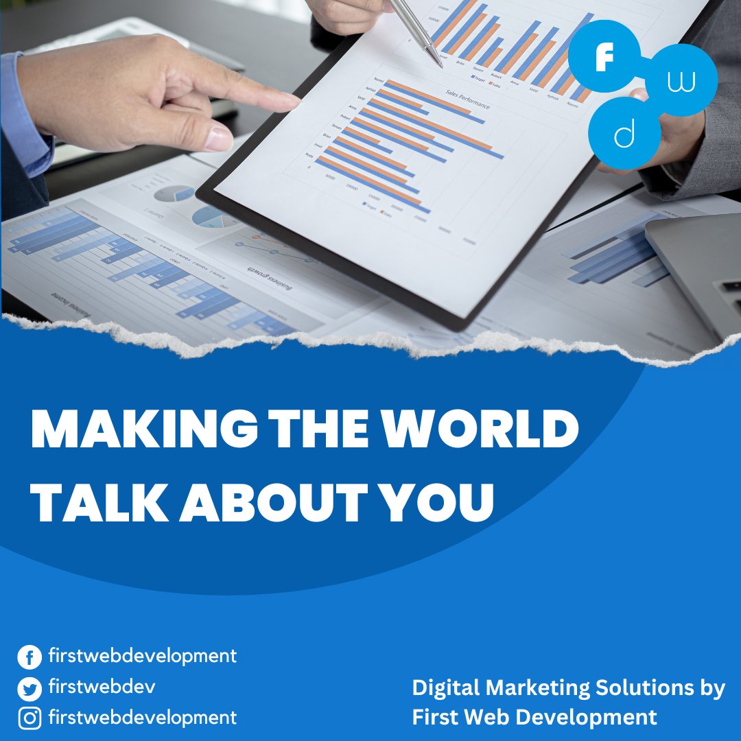 firstwebdev's tweet photo. Making the world talk about you.

FWD provide value-based services that are fast, reliable, cost-effective and ensure deliverables reach clients as per time schedules.
#digitalmarketing #marketing #socialmediamarketing #socialmedia #business https://t.co/Wczhzdk3Zw