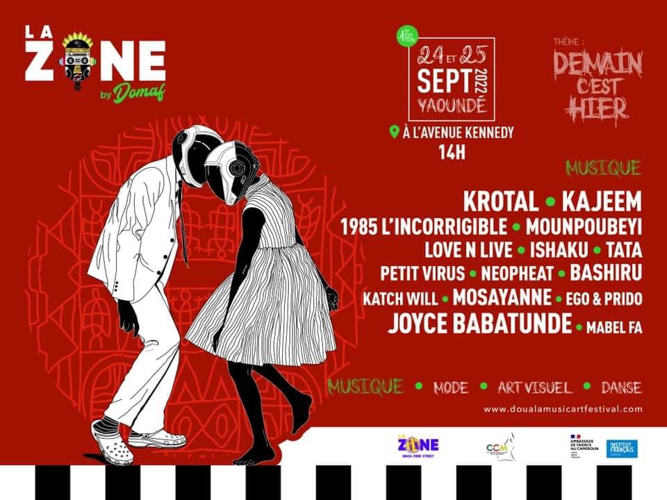 ActuEvent2Fifi's tweet photo. #Festival 📌

@Domaf 

💡Thème : Demain c’est hier 

Au programme 📯: 
- Musique 
- Mode 
- Art Visuel 
- Danse 

🗓 Date : 24 - 25 Sept 
⛳️ Yaoundé, Avenue Kennedy 
⌚️ 14h 

#ExpositionVente #Show #ActuEvent2Fifi https://t.co/K3ncip8scI