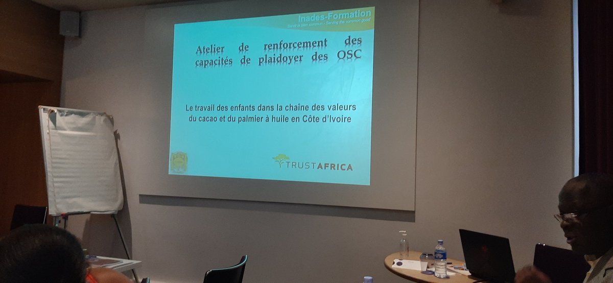 Aider les acteurs du #cacao et du #palmierahuile à mieux comprendre la #deforestation et le #travaildesenfants , tel est l'objectif de @TrustAfrica . Atelier ce 20 septembre 2022 à #Abidjan. @Afriqueeconom @AnimTVnews @SuperPolus @LyAissata223