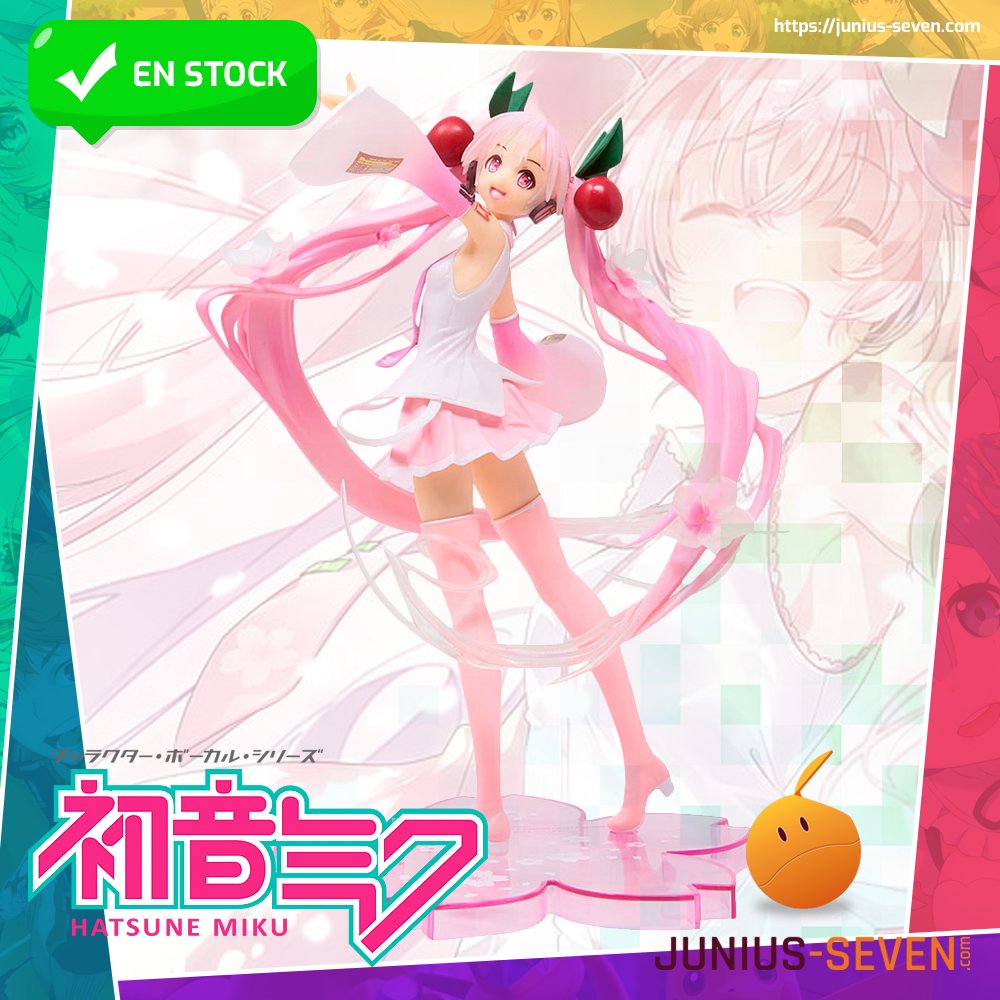 JuniusSeven's tweet photo. 🍒#HatsuneMiku vuelve a florecer y explota toda la pasión del color rosa en celebración de la floración de los cerezos. 😚

🌸Una nueva oportunidad de conseguir una de las figuras mas alegres de #Miku 🥰: https://t.co/5QN9IKv80n

#Vocaloid #MikuHatsune #CherryBlossom #2020Edition https://t.co/QxHVavDvZ7
