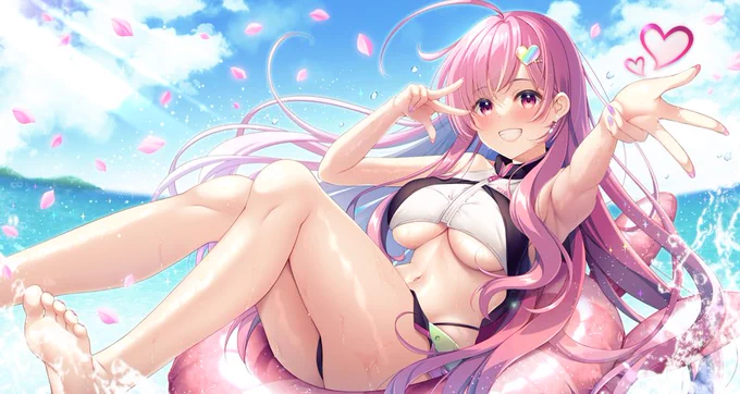 summer continues☀️💕
#御崎ひより 