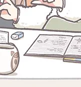 ちょこリエのちぃちゃんのノート、お団子とマンマルの落書きされてるの可愛いね☺️ 