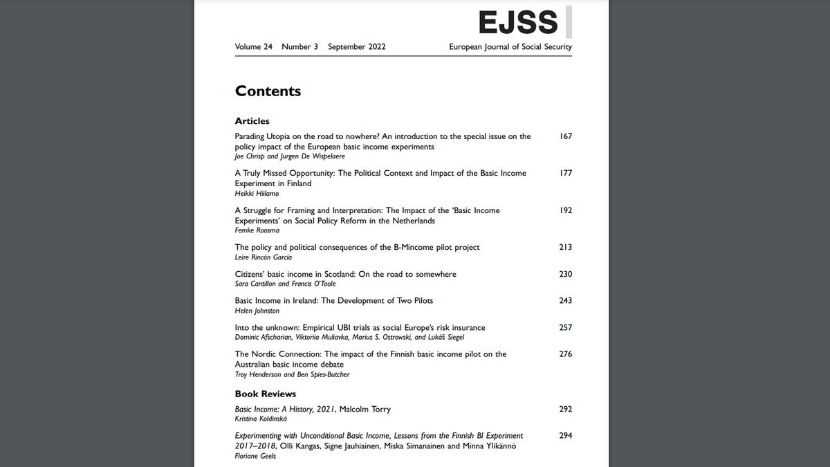 european_social's tweet photo. This year's special issue on #UBI experiments in Europe is now published! https://t.co/Pxw2yxhKKB