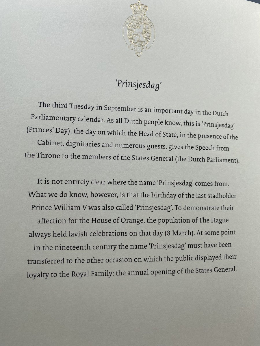 FrancesLanitou's tweet photo. 🇳🇱Kingdom of The Netherlands - very special day today #JointSessionOfTheStatesGeneral #Article65 #DutchConstitution Statement Government Policy delivered by H.M. The King https://t.co/nqzeSrM0A8