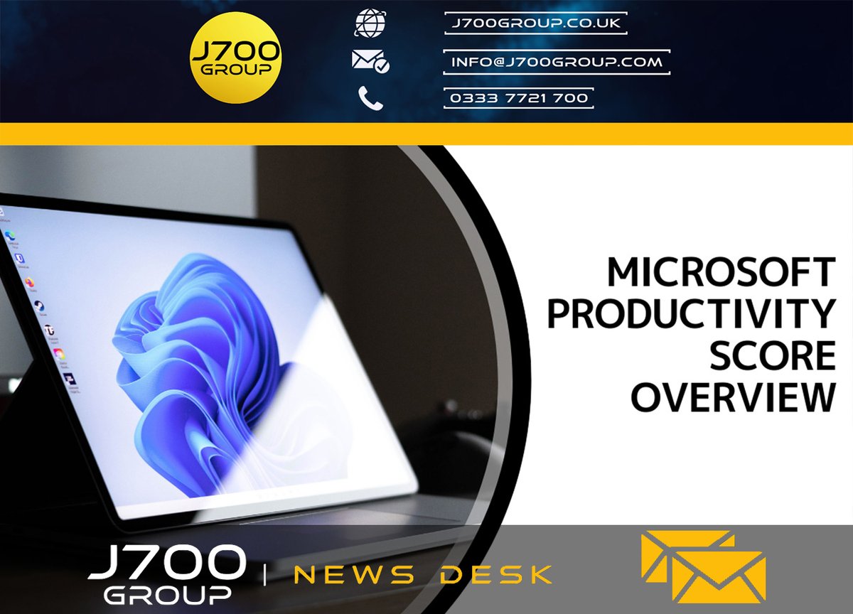 J700Group's tweet photo. Have you heard about Microsoft Productivity Score, but aren’t really sure what it does? We’ll give you a full overview and tell you why using it can improve your team’s productivity.
#ProductivityScore #Productivity #M365Consulting
https://t.co/jWWy7mOiHf https://t.co/dLkhRtAO0e