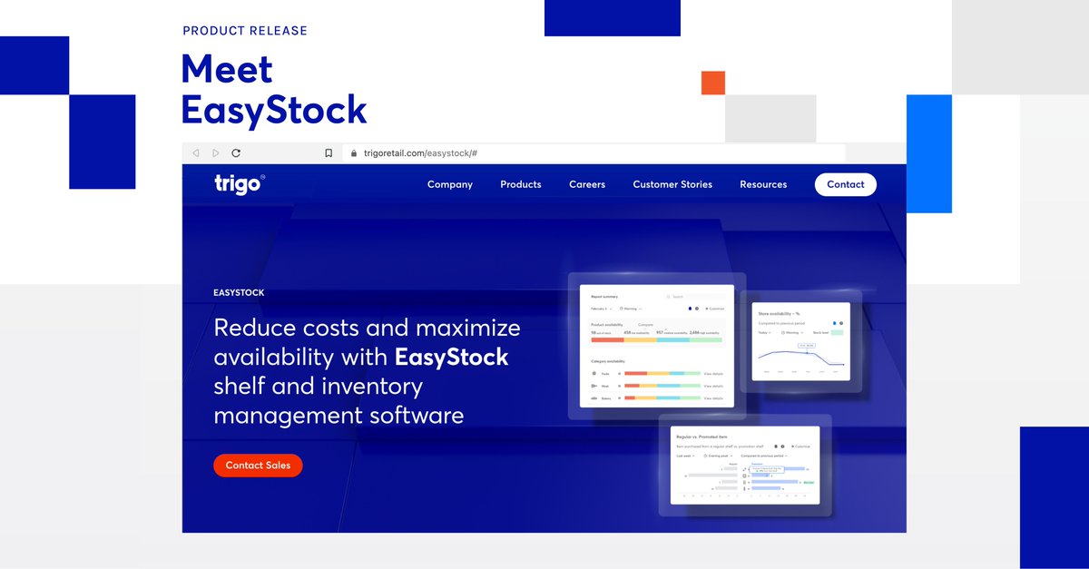 With EasyStock we continue to shape the transformation of retail stores as business units. Learn more about EasyStock here: bit.ly/3BUnkIG #thefutureofretailishere #trigo #easystock #digitaltransformation