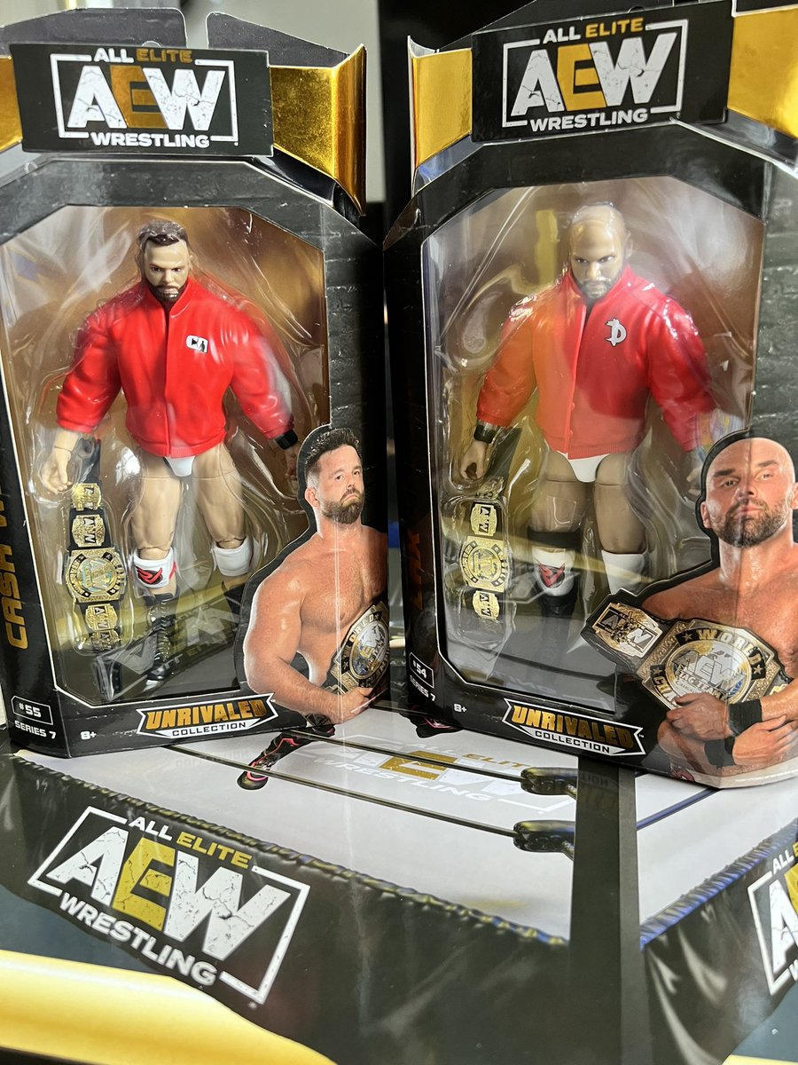 FrancoS4nchez's tweet photo. So I went from Owning my first ever @AEW #AEW action figure to owning a lot moreโฆ๐ #AEWUnrivaled #UnrivaledCollection #AllElite #BTE #FTR #YoungBucks #KennyOmega
Two of the best tag teams alive:
@CashWheelerFTR & @DaxFTR & @youngbucks
The Best Bout-Machineee @KennyOmegamanX https://t.co/Kl2nksO6BO