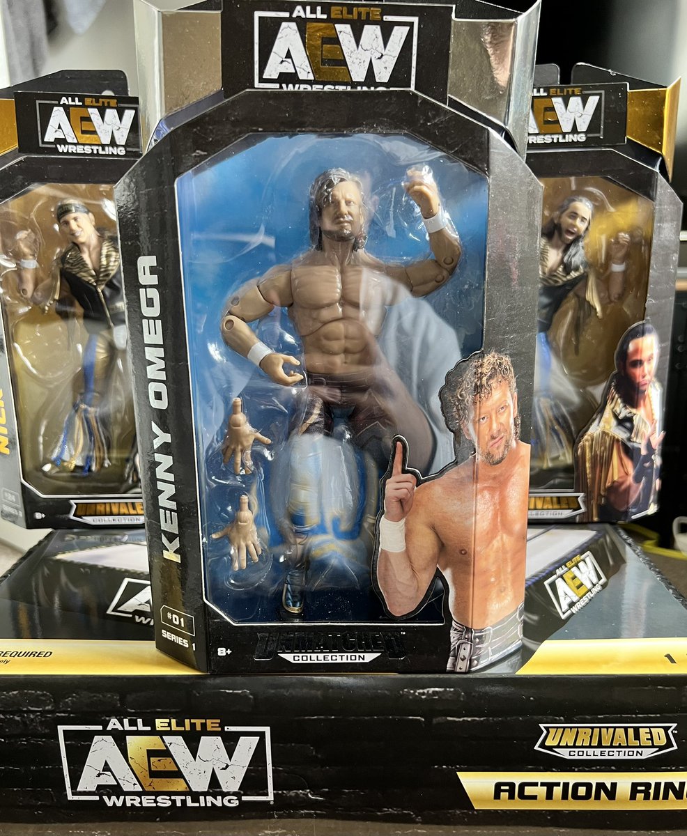 FrancoS4nchez's tweet photo. So I went from Owning my first ever @AEW #AEW action figure to owning a lot moreโฆ๐ #AEWUnrivaled #UnrivaledCollection #AllElite #BTE #FTR #YoungBucks #KennyOmega
Two of the best tag teams alive:
@CashWheelerFTR & @DaxFTR & @youngbucks
The Best Bout-Machineee @KennyOmegamanX https://t.co/Kl2nksO6BO