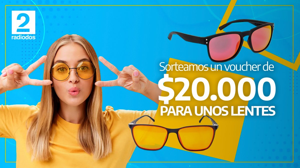 radio2rosario's tweet photo. 🤩 ¡SE VA EN UN RATITO! 🙌🏽

#Radio2 sortea una orden de compra por $20.000 para unos lindos lentes 🤩😎

¿Cómo participar?

✅ Seguinos: @radio2rosario
✅ Dale RT. 
✅ Etiquetá a tus amigos.

👉🏽 El sorteo se realizará en #Radiópolis con @robertocaferra 🤩 https://t.co/qNQuy1eaVB