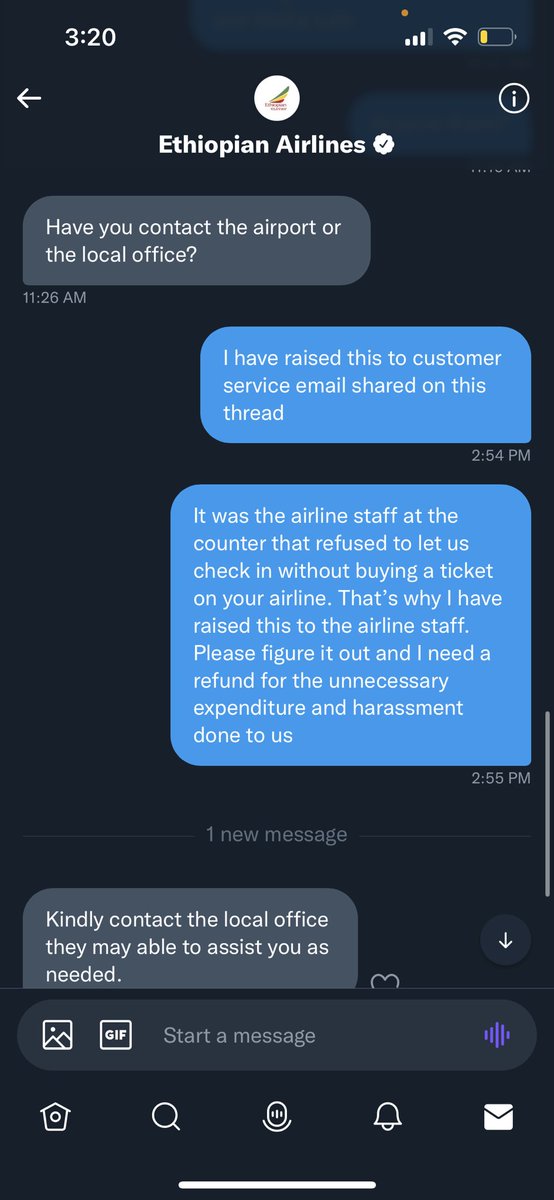 Swati_Lele's tweet photo. @flyethiopian First you ask me to raise to customer service email- then ignore the email for one month. Now you are asking me to check with local office they “may” help?? Isn’t it your job to do this due diligence when it was your airline staff that did this? https://t.co/pIO8O91ZNZ