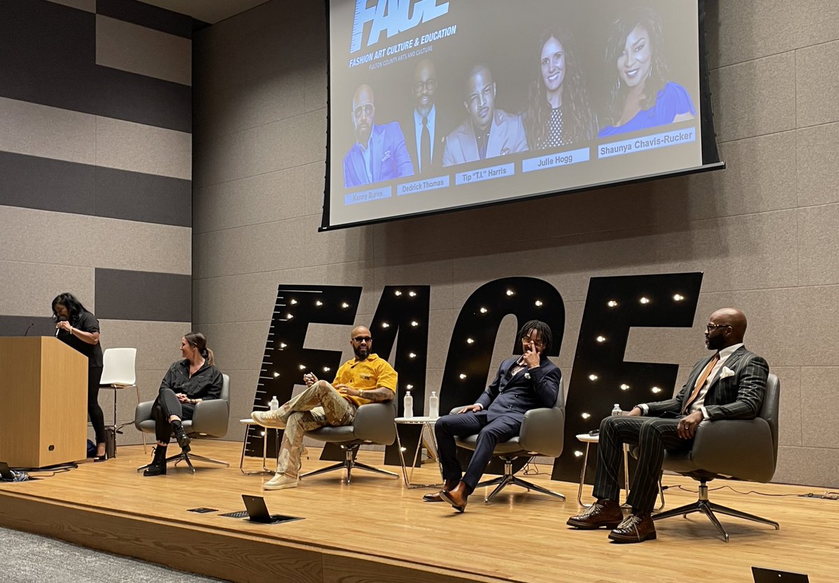 cobbperforms's tweet image. An engaging discussion with @Tip, @WishATL, @KennyBurns, &amp;amp; @HideokiBespoke at FACE (Fashion Arts Culture Education) Teen Talk yesterday. Thanks to @FULTONARTS for the opportunity for our @apsupdate &amp;amp; @FultonCoSchools students! #apsarts @ArtsFCS