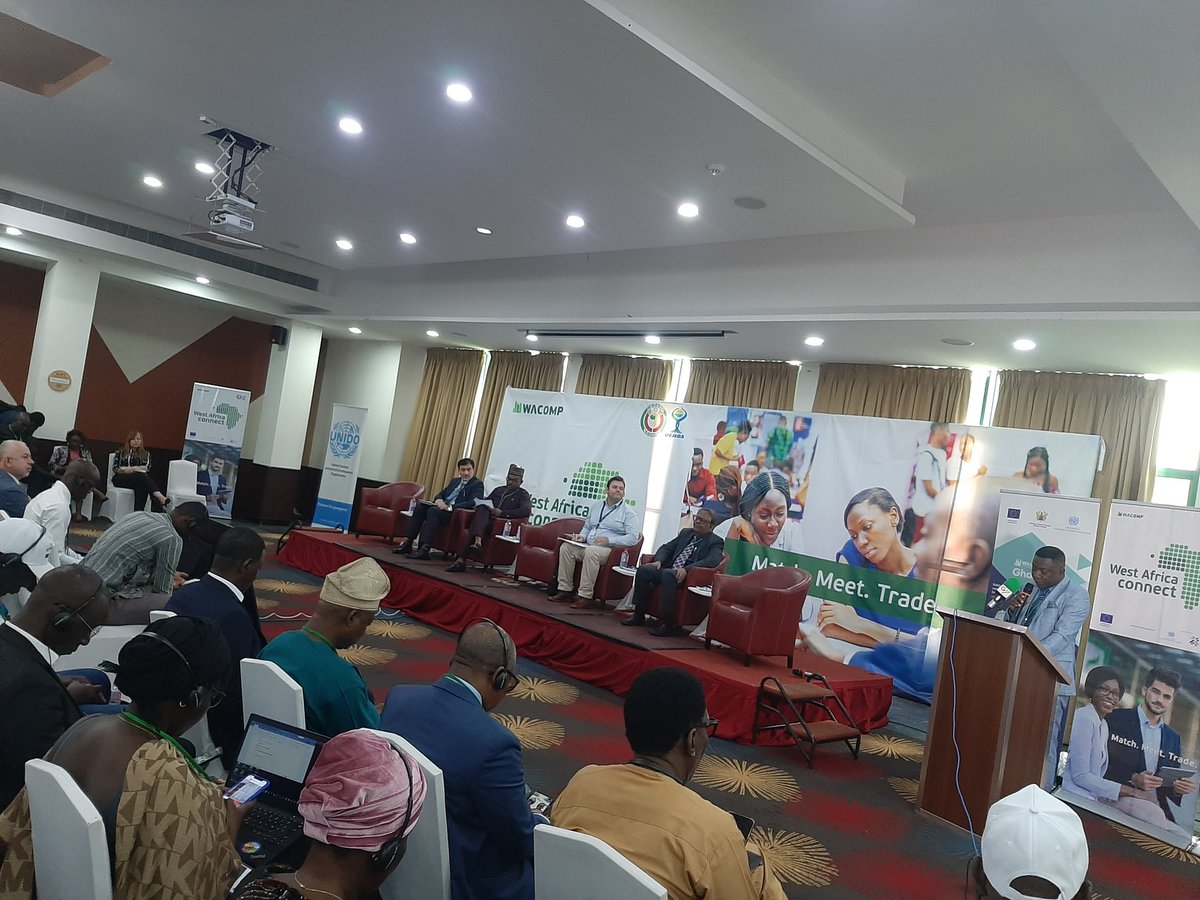 UNIDO_Ghana_Lib's tweet photo. The Launch of the  #MatchMeetTrade #WestAfricaConnect is ongoing at the @AlisaHotelGroup Ridge in Accra. This year's hybrid event is focused on #cassava #mango  and #ict value chains. 
You can join the conference sessions here 👉🏾:https://t.co/tendTN8ANP
#UNIDO #EU #WACOMP #ITC https://t.co/phFLwRlaja