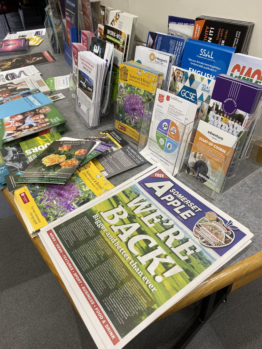 SomersetAppleSW's tweet photo. Our latest issue is available in Taunton library but we are not with the newspapers because we are not a national tabloid. #tauntonsomerset #blackbrook #priorswood #rumwell #community #galmington #jollygoodread #bishophull #staplegrove #askforacopy #localpaper #Somerset #findus https://t.co/EjchjKYfdG