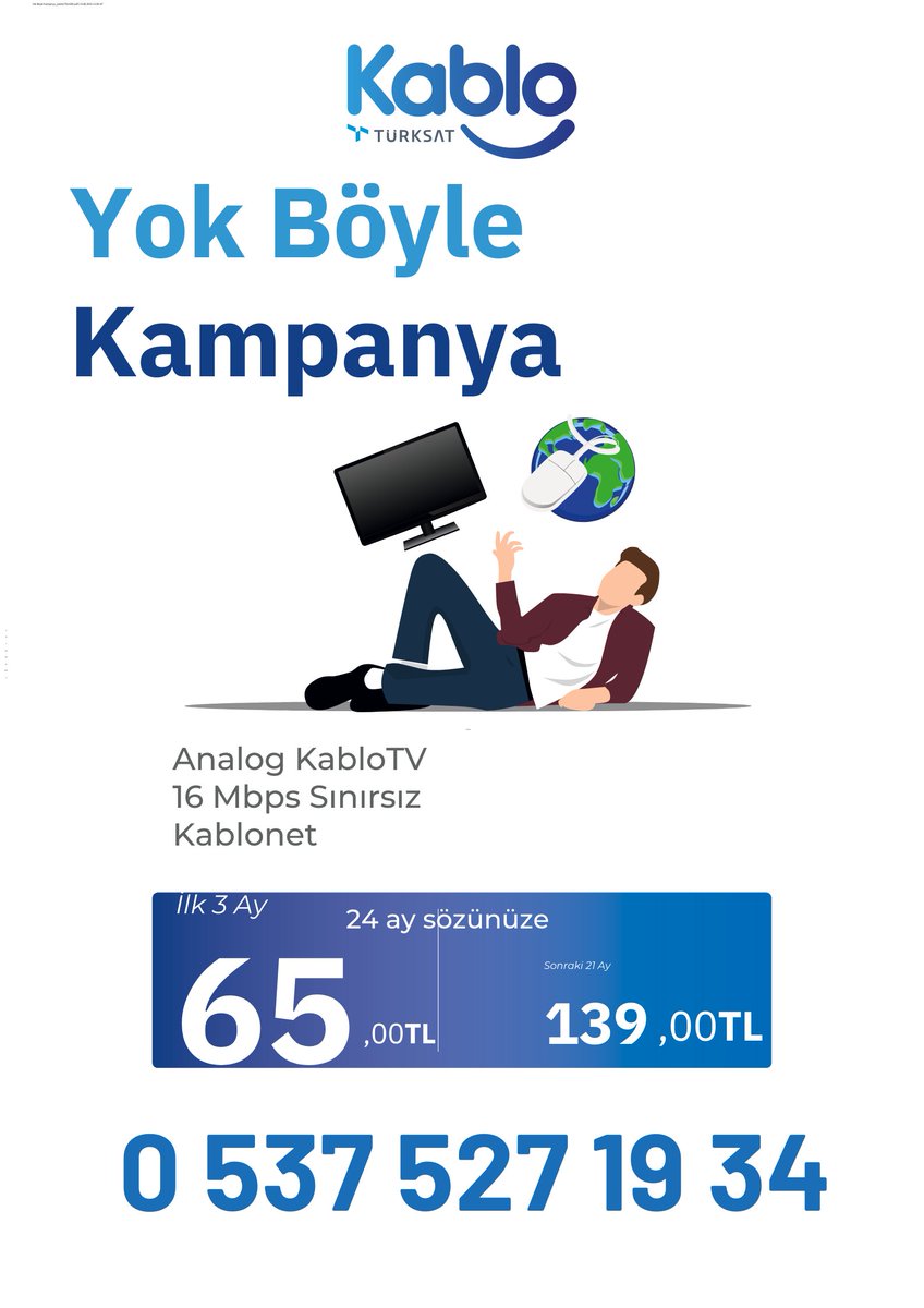 Kablonet avantajlı kampanyalar için 0850 888 0 126 veya kablonetburada.com adresimizden başvuru yapabilirsiniz. Veya 0537 527 19 34 numaralı whatshapp hattımızdan ulaşabilirsiniz.

#samsun #ösym