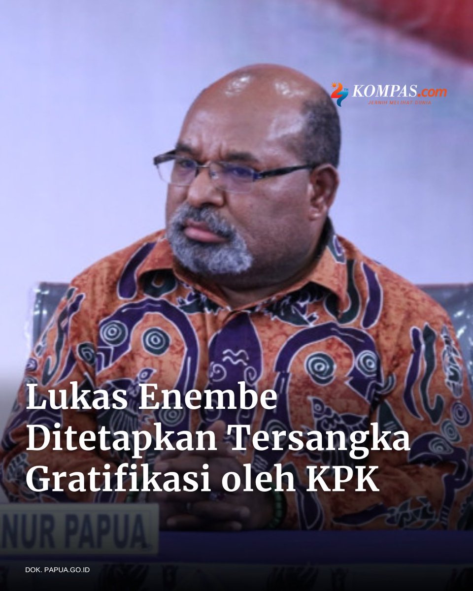 kompascom's tweet photo. {Thread}

Lukas Enembe ditetapkan tersangka gratifikasi oleh KPK. Belakangan terungkap rekening judi setengah triliun. Namun Lukas dibela oleh sebagian masyarakat dan partainya. Menko Polhukam Mahfud MD memastikan tidak ada rekayasa dalam kasus ini. Apa yang sebenarnya terjadi? https://t.co/9IBGwenThz
