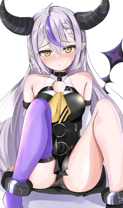 しりもちをついてしまったラプ様(〃ω〃)ラプ様かわいい #laplus_artdesu 