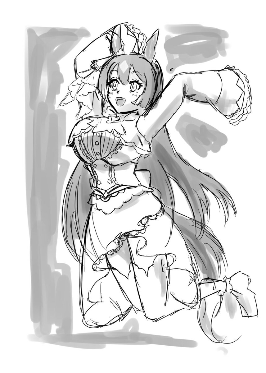 サトノダイヤモンド ラフ
#ウマ娘  #イラスト 