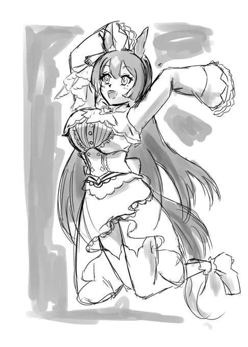 サトノダイヤモンド ラフ
#ウマ娘  #イラスト 