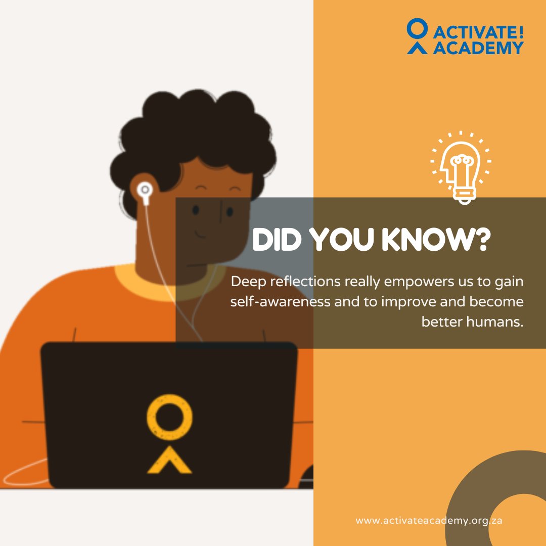 Have you heard the line, "There's Power in the Pause?"  It sounds deep, but what it really means is that there is power when we stop to reflect on where we're at.

Here is a tool to help you reflect better: 
Check out the Own Your Year Short Course. 
activateacademy.org.za/courses/own-yo…