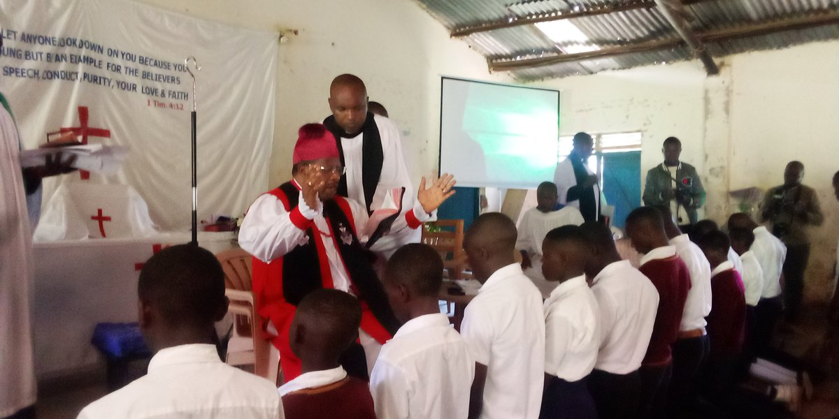 'Dear Comfirmants the moment you make a vow before God, it is a commitment. Please keep that commitment to please God. And when you don't keep it, you please the body, Earth and Satan. Bishop Gaddie Akanjuna tells Comfirmants at Buranga Secondary School. #DOK 96.2FM NEWS UPDATES