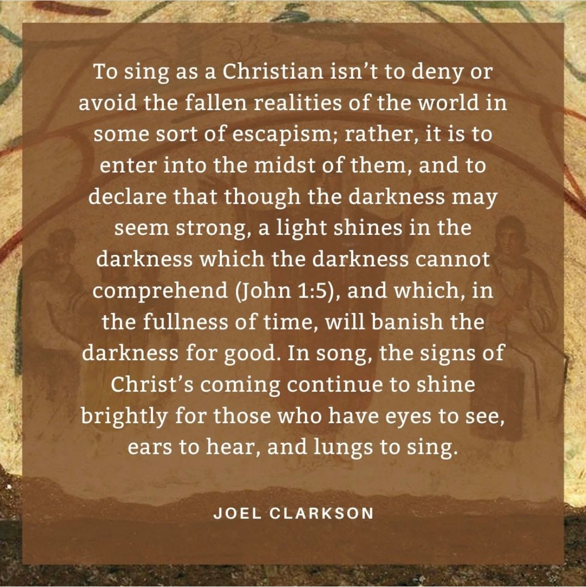TampaCovenant's tweet photo. Fantastic quote by Joel Clarkson! #tampacovenant #tampa #tampalocal #tampachurch #jesus #faith #gospel #reformed #presbyterian #epchurch #churchlife #community #carrollwood #lakemagdalene #joelclarkson #quotes #quoteoftheday  #qotd  #quotestoliveby #wordsofwisdom https://t.co/3Es3m6AouG