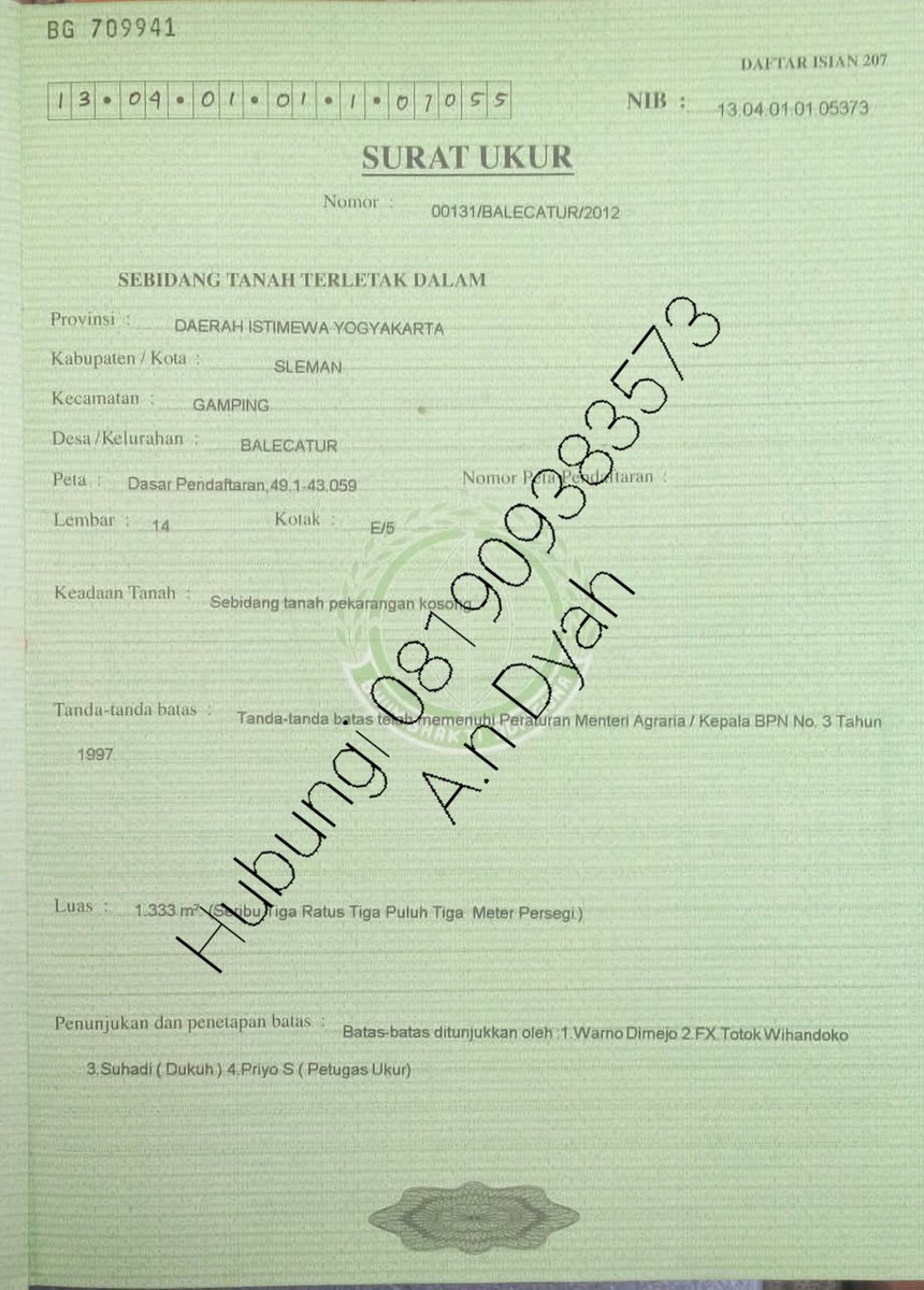 ahrasong's tweet photo. Help RT guys, thank you! ❤️
Dijual tanah milik pribadi, lokasi: Jalan Jogja-Wates KM 8, Balecatur, Gamping, Sleman.
Dijual satu kesatuan (2 sertifikat), total luas tanah 1869m². Harga jual 2jt/m²
Langsung hubungi nomerku aja, bisa survey lokasi kapan aja. Thank you https://t.co/FFBOlscNDf
