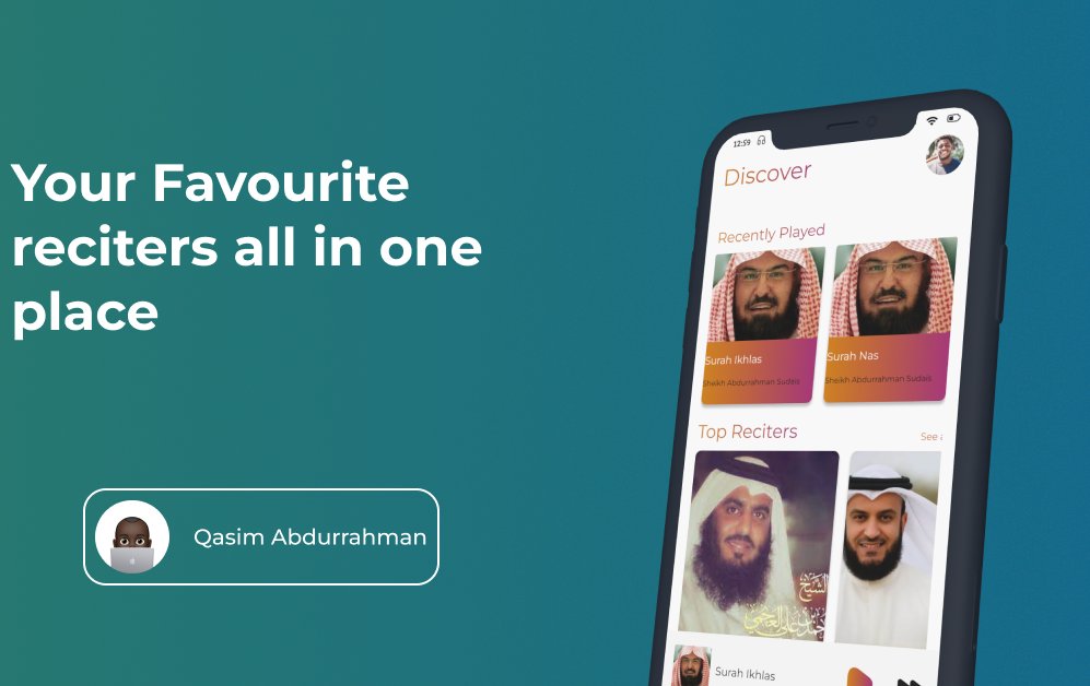code_blve's tweet image. It's frustrating trying to find Quran albums and Reciters on the internet. Almost impossible even, well it just got easier, famous reciters and their album collections all in one place! #DesignUp22 #designthinking