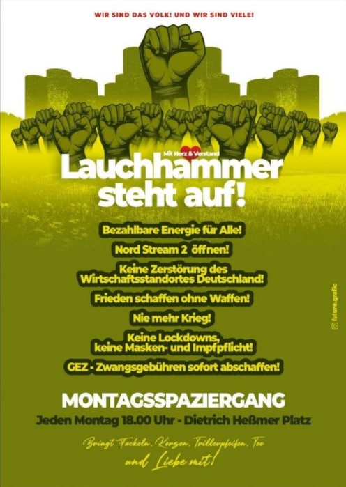 webaxvita's tweet photo. LAUCHHAMMER IST ZURÜCK AUF DER STRASSE!!
Jeden Montag 18 Uhr Dietrich Heßmer Platz!
🔴🔴🔴🔴🔴🔴🔴🔴🔴🔴🔴🔴🔴
Wir ALLE zusammen für die Freiheit!
⚪️⚪️⚪️⚪️⚪️⚪️⚪️⚪️⚪️⚪️⚪️ ⚪️
#BB
#Mo2609 #Mo0310 #Mo1010 #Mo1710 #Mo2410 #Mo3110 #montags
#Lauchhammer
Raus auf die Straße https://t.co/nPEl7ybWgr