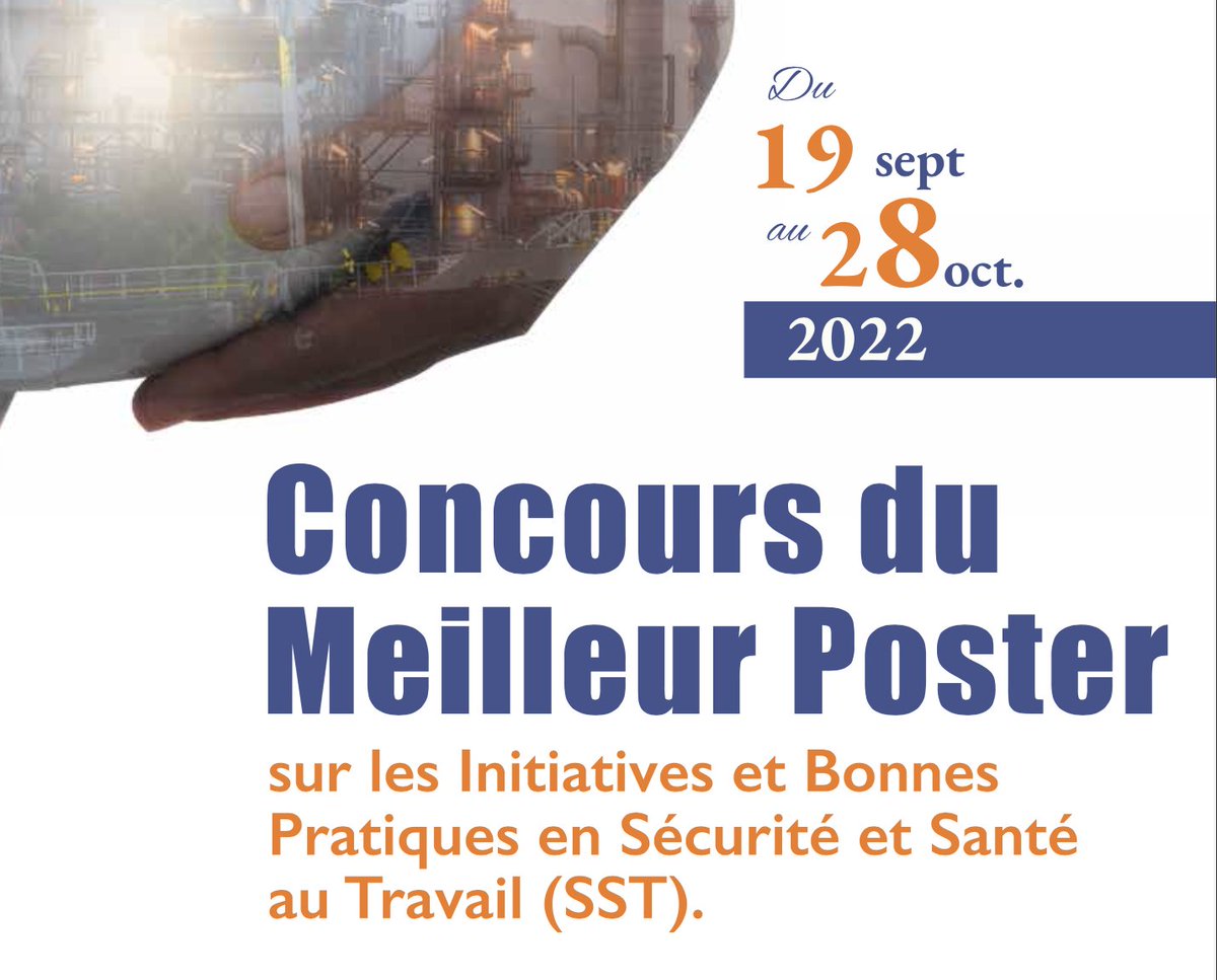 La Caisse de Sécurité Sociale lance un concours (étudiant) de création des meilleurs posters sur les Initiatives et Bonnes Pratiques en Sécurité et Santé au Travail.
👉 bit.ly/3RX66jx
#concours #etudiants #creation #design #senegal