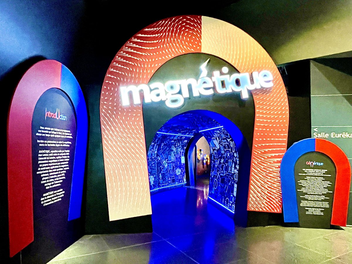 couzelin's tweet photo. #ExpoMagnétique ouvre à 12h. Une exposition attirante 🧲 pour découvrir le magnétisme et jouer avec des aimants 😉 à l’@Espace_sciences @LesChampsLibres https://t.co/oYPXAryDDa