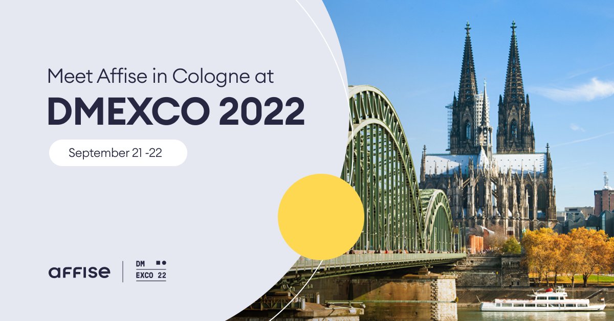 GetAffise's tweet photo. The next stop is coming soon!
Our Account Executive, Tomasz Wzietek, and our Sales Manager, Jed Rogers, will be at @dmexco this week. Join us if you are nearby
#DMEXCO22 #AffiseReach #GetAffise https://t.co/CVvvwz4b4j