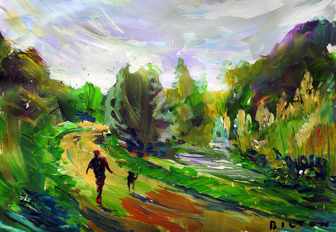 ChrisBilton3's tweet photo. #TransPennineTrail #landscapepainting #acrylicpaintings #runningwithdog #paintingoutside #pleinairpainting #artisticsoul #artfulliving #artillustration #allaprima #artoftheday #directobservation #impastopainting #clarifiedimpressionism #zestfulcreativity https://t.co/c3kOGSNxYP