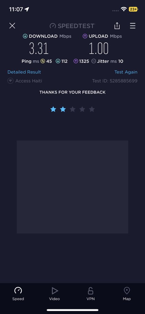 fre_zazou's tweet photo. Paid for 15 mbps and got 3 
Fix that nonsense @AccessHaiti1 https://t.co/LIiYZIOxQj