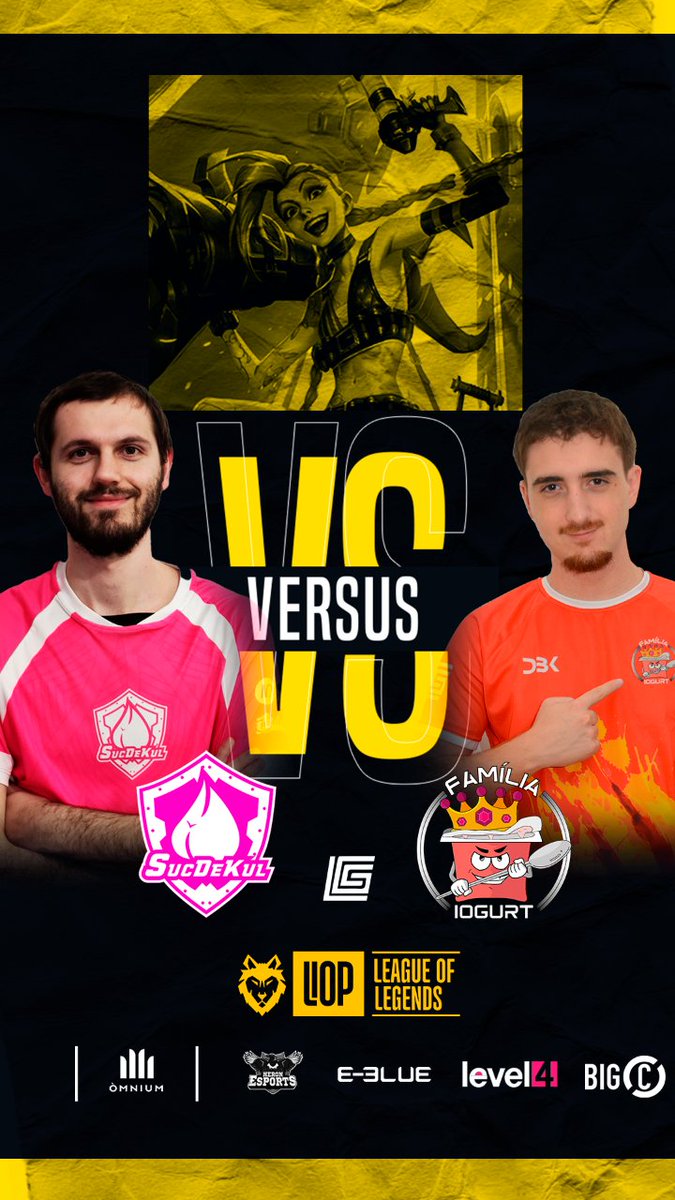 <a href="/omnium/">Òmnium Cultural</a> @Heron_Esports <a href="/EBlueGaming/">E Blue</a> @bigc_bcn <a href="/OmniumLleida/">Òmnium Lleida-Ponent</a> <a href="/level4teches/">level4</a> <a href="/SucDeKul/">SucDeKul</a> @HarangEsports <a href="/FamiliaIogurt/">Família Iogurt</a> <a href="/GamingBarxelona/">Gaming Barcelona eSports Club</a> @esportscanllong <a href="/lol_nextlevel/">Next Level</a> <a href="/DreamMakersClub/">Dream Makers eSports</a> <a href="/Night_Blinders/">Night Blinders</a> <a href="/LuckersLAL/">Los Angeles Luckers</a> <a href="/GreenDolphinG/">Green Dolphin Gaming</a> <a href="/PirataFunado/">PirataFunado</a> @Trakelo <a href="/tito_peps/">Peps</a> <a href="/DuMe1989/">DuMe</a> <a href="/xRyt360/">Dani</a> <a href="/albertomd__/">Bubapu</a> <a href="/JustChivi/">el chivi ese</a> @s1eeplol @Elmedec19 <a href="/erio/">erio</a> <a href="/qiyana_s/">Oda</a> <a href="/ninnno/">carmen luisa</a> <a href="/yoangichan/">🦧</a> <a href="/QuantumFool/">QuantumFool</a> <a href="/TheAlvke/">Alvke</a> <a href="/Txba_/">taba³³³</a> <a href="/AndreuDgs/">Dege</a> 3️⃣ Partit

<a href="/SucDeKul/">SucDeKul</a>
 
⚒️ <a href="/CampruArnau/">EDG Campru</a>
🎍 <a href="/AlbertJov1/">Albert Jové</a>
🎩 <a href="/miguel_quetz/">Quetz</a>
🏹 <a href="/KaTzGaMeS1/">KaTzGaMeS</a>
🛡️ <a href="/MrPostele/">EDG MrPostele</a>

🆚

<a href="/FamiliaIogurt/">Família Iogurt</a>
 
⚒️ <a href="/Obeliuxera/">Abraham</a>
🎍 <a href="/PatiPatiActivoo/">Patinette 🎀</a>
🎩 <a href="/Pozok5/">Pozok</a>
🏹 @OG_Miniballi
🛡️ <a href="/Telimppp/">Telimp</a>

Col: <a href="/omnium/">Òmnium Cultural</a>, @Heron_Esports, <a href="/EBlueGaming/">E Blue</a>, @bigc_bcn i <a href="/level4teches/">level4</a>