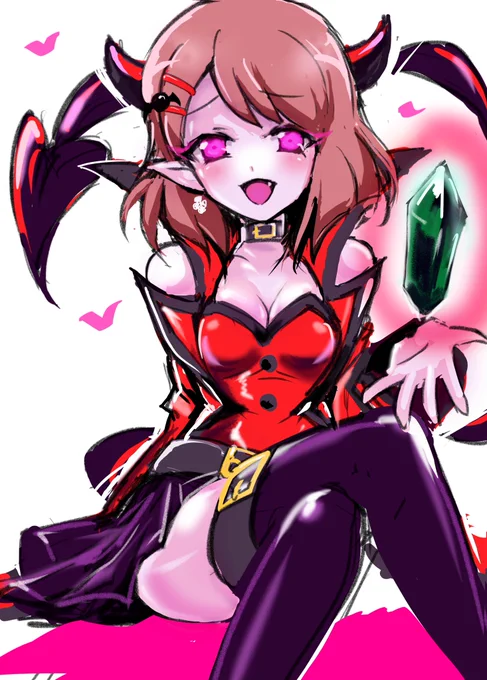 悪い花寺のどかさん描いてみたw「アナタを使って育ててみるのはどうかなって」#玖〆の悪堕ち絵 #悪堕ち #闇堕ち 