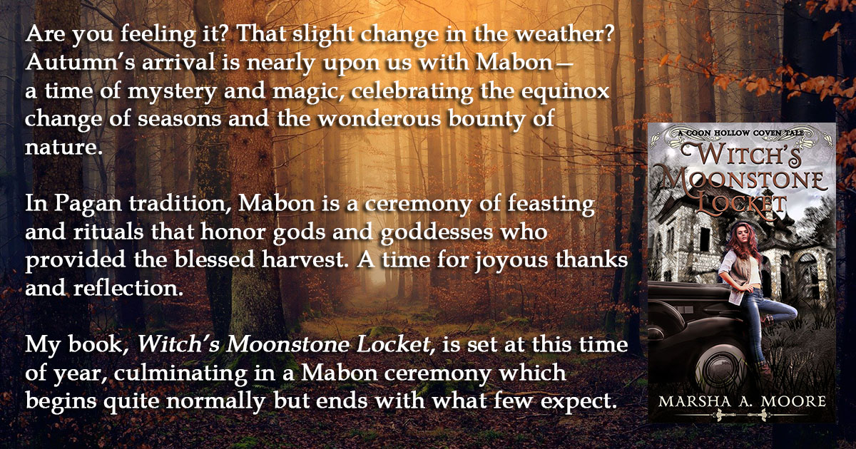 In this Thursday’s newsletter, I’ll feature an exclusive excerpt from "Witch's Moonstone Locket," a bit of the wild #Mabon ceremony. 

If you’re not a subscriber &amp; want to see what it’s about, here’s the link to join:  landing.mailerlite.com/webforms/landi…

#fantasyromance #Witch #pagan #coven