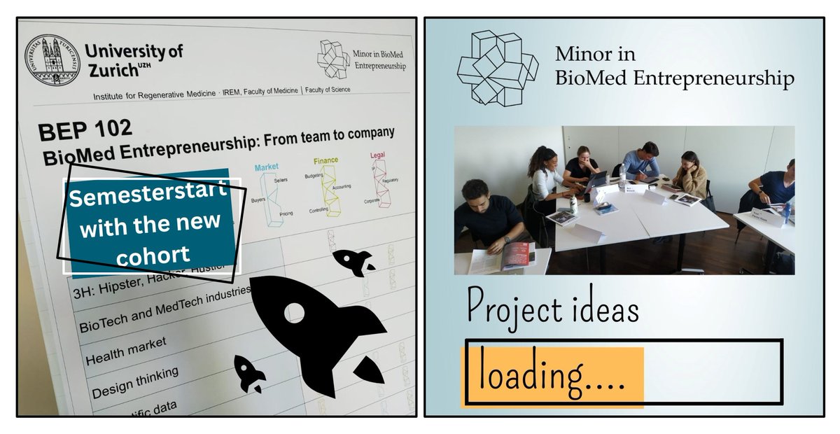 BioEntrepreneu3's tweet photo. 👩‍🎓👨‍🎓 The Semester started for our new students in BioMed Entrepreneurship!! 
Already thinking about Startup ideas...  🚀🇨🇭

https://t.co/oNZoMxlIki
University of Zurich ETH Zürich
#entrepreneurship #biomed https://t.co/JU32XXVI9J