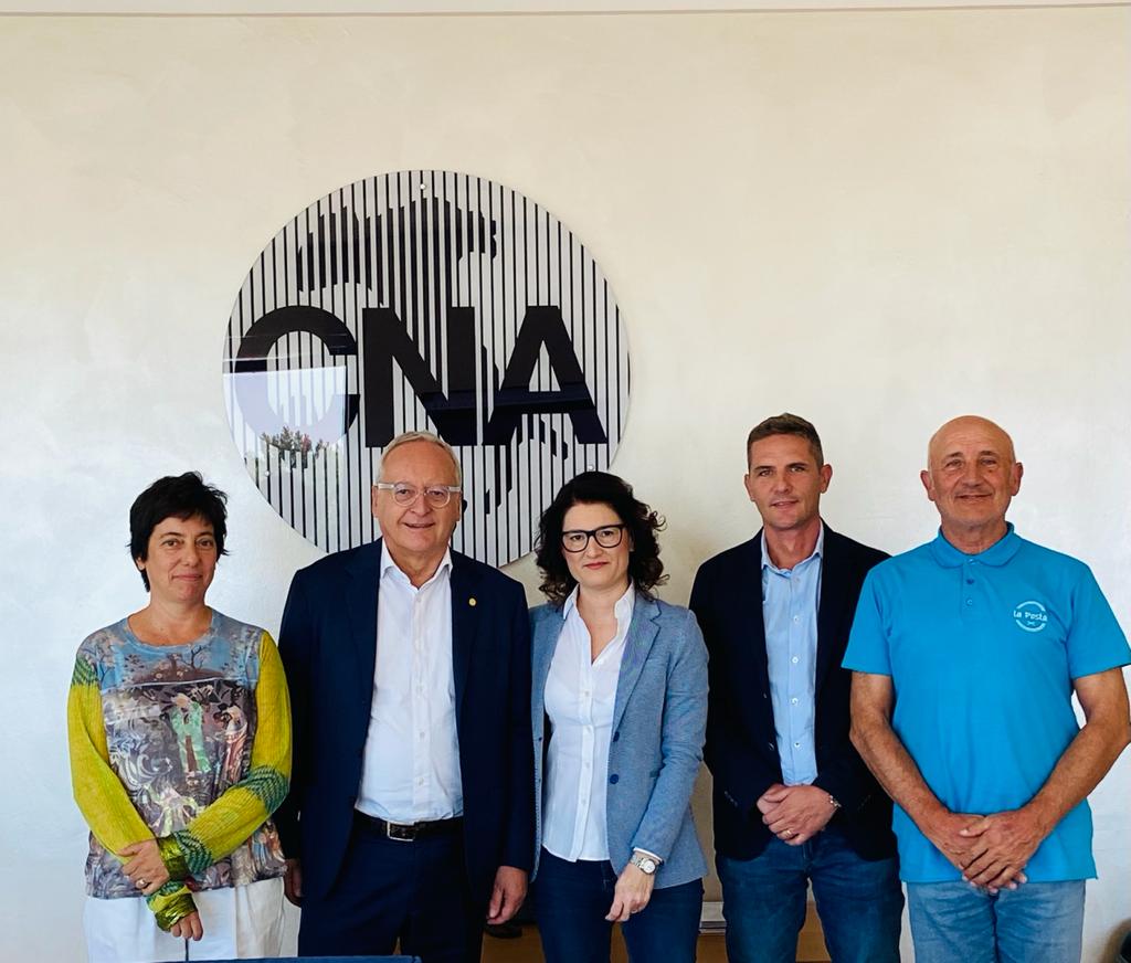 Oggi ho incontrato il presidente di CNA Brescia Eleonora Rigotti, i vicepresidenti Ivana Giangualano e Lorenzo Monfardini, il direttore Luca Virgili e, per CNA Pensionati, Angelo Bregoli. Ci siamo confrontati su energia, materie prime, risorse umane, concorrenza e lavoro.