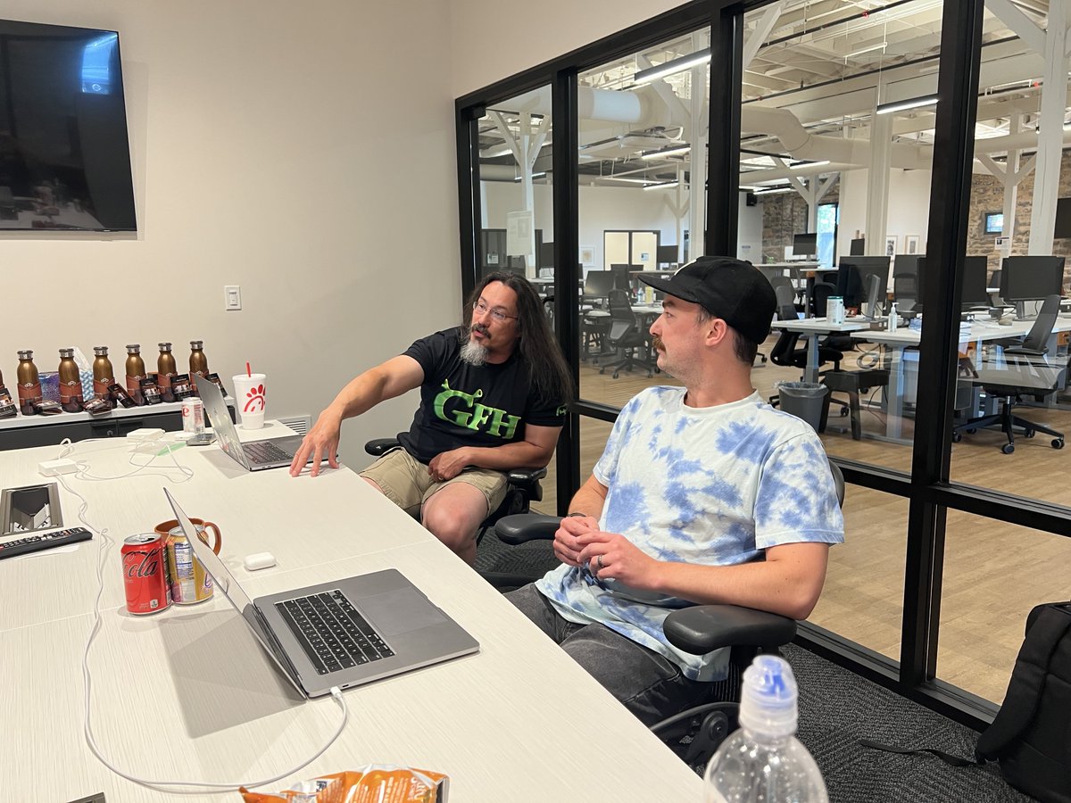 bignerdranch's tweet image. We&apos;re big believers in sharing our wisdom and fostering open communication. Knowledgeable Nerds are happy Nerds.

Interested in joining us? Check out our current opportunities: bit.ly/3NzEYVF.

#bignerdranch #wearehiring #softwareengineer #techjobs #companyculture